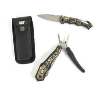 CAT Caterpillar 240358 Lot de 2 boîtes cadeau multi-outils et couteau