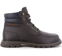 CAT Caterpillar Carrés - Hommes Bottes D'Hiver En Cuir Marron P723803 NEU