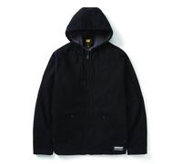 CAT Caterpillar Hooded Sherpa Lined Jacket Black