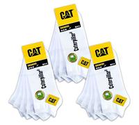 CAT Caterpillar Lot de 15 paires de chaussettes de basket, tailles au choix 39-50, 15 paires de chaussettes blanches, 47-50