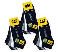 CAT Caterpillar Lot de 15 paires de chaussettes de baskets, baskets, de travail, tailles au choix 39-50, 15 paires de couleurs mélangées, 47-50