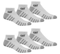 CAT Caterpillar - Lot de 6 paires de chaussettes de sport - Chaussettes de sport - Tailles 39-50 - Chaussettes fines renforcées, 6 paires de chaussettes blanches, 39-42