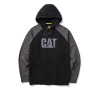 CAT Caterpillar Raglan Hooded Sweatshirt Black/Magnet
