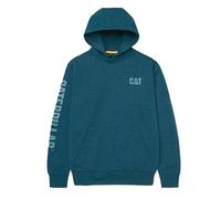 CAT Caterpillar Trademark Banner Hooded Sweatshirt Mallard