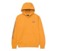 CAT Caterpillar Trademark Banner Hooded Sweatshirt Yellow