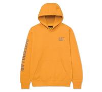 CAT Caterpillar Trademark Banner Hooded Sweatshirt Yellow