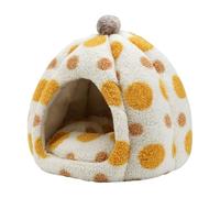 Cat Cave Bed, Hooded Pet Tent, 16.14x16.14x17.72 inches, Funny Presents & Artful Design, Non-Slip Covered Dome, Washable Sleeping Hideaway for Small and Medium Cats