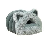 Cat Cave Bed, Pet Hideaway, Enclosed Design Soft Warm House for Cat, Small Dog, Indoor Use, 19.69x16.54x11.81 inches, Plush PP Cotton Material, Cozy and Comfortable