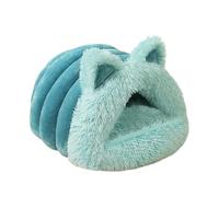 Cat Cave Bed, Plush Cat Cave Bed, Hooded Cat Bed with Cat Ears, Cozy Comfort Soft Cat Hideaway, Warm Cat Tent Bed for Indoor Winter, Perfect for Cats Seeking Comfort and Privacy
