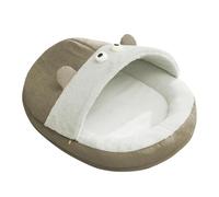 Cat Cave Bed, Plush Cat House, Semi Enclosed Cat Tent, Washable Cats Bed, with Soft Plush Material and Stylish Design for Convenient Maintenance and Cleanliness (1 Piece)