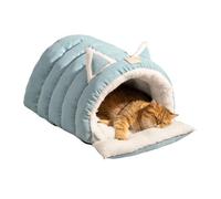 Cat Cave Bed | Plush Semi Enclosed Washable Pet Tent for Kittens