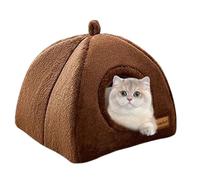 Cat Cave Bed, Warm Plush Sleeping Cavity Kitten, 11.81x11.81x11.81 inches Safe Design & Comfortable Relaxing Space, Thermal Resting Nest for Small, Medium, Large Cats, and Cozy Winter Pet Supplies