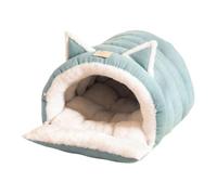 Cat Cave Bed, Warm Semi Enclosed Tent with Washable Cushion, Home Indoor | Covered Cat Hiding Spot for Kittens Small Dogs Home Living Room Bedroom Balcony Apartment 17.7x13.7x9.8 inches