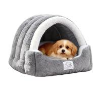 Cat Cave | Calming Sleeping Pet Tent with Removable Pad Soft Kitten Bed for Bedroom Outdoor Patio Balcony Home Living Room