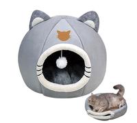 Cat Cave House - Lit tipi confortable pour chat, cachette pour chat d'intérieur | Nid de chat léger, base de cavité pour chat en feutre doux, chaise longue relaxante pour animaux de compagnie grotte