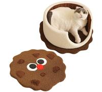 Cat Cave - Maison De Compagnie 50x20cm, Lit De Chiot En Velours En Peluche | Chats De Couchage Intérieurs Lavables Amovibles, Nid De Jeu De Petit Chien Pour Le Salon De L'appartement, Cachette Confort