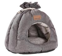 Cat Cave, Pet Bed, Sack Shape Washable Hideaway Soft Winter Non-Slip Portable Removable Mat Dog Sleeping Pod for Puppies and Kittens, 17,72 x 17,72 x 15,75 Inches