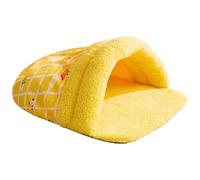 Cat Cave | Slipper Shape Pet Bed | Soft Winter Sleeping Cave | Foldable Pet House, Cozy Semi-Closed Cartoon Cat House, Plush Warm Cat Sleep Cave for Kitten, Small Dog, Bunny, and Other Small Pets