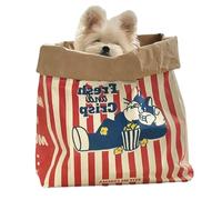 Cat Cave Toy, Cartoon Kitten Tunnel Toy, Interactive Crinkle Sack Bag, Folding Cat Paper Bag, Rabbit Cat Play Tunnel, Easy to Use, Portable for Cats Kitty Pet Dogs