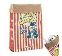 Cat Cave Toy Lit pliable froissé avec intérieur doux, tunnel double face pour animaux de compagnie | Sac de couchage interactif pour chats, chatons, petits chiens, tapis de jeu en peluche pour se