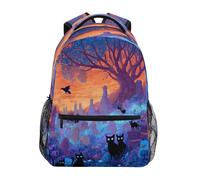 Cat Cemetery Sac à dos pour enfants garçons filles étudiants grands sacs à dos pour école primaire sac à bandoulière cartable