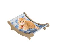 Cat Chair - Cooling Washable Cat Bed and Pet Hammock for Floor and Outdoor Use | Comfortable Resting Chair for Bedroom, Balcony, Office, Apartment Corner, Living Room, Indoor Travel, Summer Pet Sleep