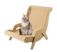 Cat Chair - No Assembly Required | Chair With Sisal Scratcher For Indoor Cats | Sisal Cat Lounge Chair, Pet-Friendly Multi-Functional Cat Scratcher, Cat Scratch Chair For Balcony, Bedroom, Garden