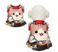 Cat Chef Cooking XL Pet Apparel pour petits chiens - Tenue d'été mignonne pour chiot, doux et respirant
