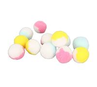 Cat Chew Plush Ball, Quiet Play Safe Kitten Boules en Peluche Offre Exercice pour Chat à Jouer (4,5 cm/1 8 pouces Couleurs en collision)