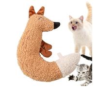 Cat Chew Toy | Soft Fox Plush Interactive Crinkle Sound Ball - Cat Animals Toys,for Play Training Exercise Mental Stimulation Scratching Home Indoor Outdoor Floor Play
