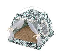 Cat Chien Bed Pet Bed Kennel Princess Home Lips Pet pour Chien Luxury Four Seasons House Kennel avec Chat Cushion Mattes de lit pour Chiots literie d'animaux pour Chiens canapé canapé (Bleu: C,