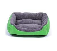 Cat Chien Bed Pet Lit Kennel Bed Bed Dogs Lit pour petits chiens moyens Grands Panet Pet House Imperpose Bottom Bottom Sool Fleece Chat Chat Bed Sofa House Chog Bed Puppy Canapé (Bleu: Grün, taille: