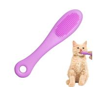 Cat Chin Brush, Soft Dog Cats Silicone Tooth Brush, 10 cm Silicone Scrubber For Cats Chin, Tooth Brushing Black Tool Cleaning Bristles Tool, For Pet Supplies