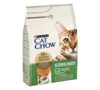 PURINA CAT CHOW Croquettes pour chat adulte stérilisé - Riche en dinde - 3 kg