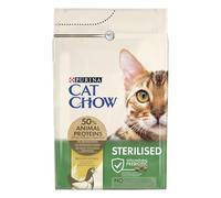 CAT CHOW Adulte Stérilisé - Riche en poulet - 3 KG - Croquettes pour chat adultes