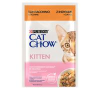 CAT CHOW Kitten Nourriture pour chatons avec dinde et courgettes en gelée 85g