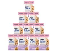 CAT CHOW Nourriture sensible avec saumon et courgette en sauce 10x85g