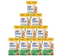 CAT CHOW Poulet et aubergines pour chat stérilisés en sauce 10x85g
