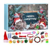 Cat Christmas Advent 2025 - Cat Toy Christmas Advent 2025, Cats Interactive Toys Advents, Seasonal Countdown Calendar Decoration For Christmass Home Daily Festival Holiday Boredom Relief