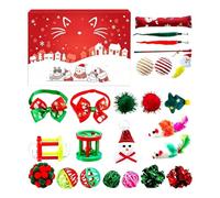 Cat Christmas Calendar 2026, 24 Day Interactive Kitten Toy Set, 1 Box | Interactive Cat Toy Collection, Daily Pet Enrichment Activities, Supports Kitten Exercise Boredom Relief And Indoor Holiday