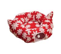 Cat Circle Tunnel Christmas Tree Skirt Detachable Non-Slip Foldable | Cat Tunnel Cave for Kitten Puppy Dog Play Sleeping Pet Shop Balcony Living Room
