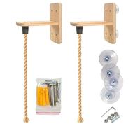 Cat Climbing Rope - 6.56Ft Chew Resistant Activity Rope, Wall Mounted Cat Shelves, Jumping Board, Scratching Climbing Exercise Resting Furniture for Kittens Indoor Outdoor House Corridor Living Room