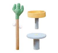 Cat Climbing Tree, Cactus Cat Tree for Indoor Cats, Cute Cat Tower with Scratching Post, Cat Climbing Tower, Removable Cat Climber Stand with Space Interactive Cat Tree Joyful Gift for Pet Cats
