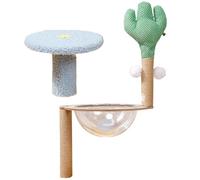 Cat Climbing Tree, Cactus Cat Tree for Indoor Cats, Cute Cat Tower with Scratching Post, Cat Climbing Tower, Removable Cat Climber Stand with Space Interactive Cat Tree Joyful Gift for Pet Cats