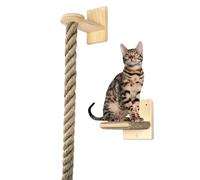 Cat Cner Rope Sisal - Corde en sisal naturel | Activité d'escalade pour chatons grands, jouet de tour de chat, échelle de saut de repos pour animaux de compagnie pour broyer la patte, chaton Mon