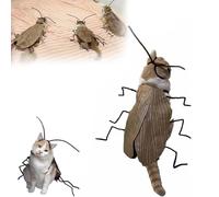 Cat Cockroach Clothing DIY Kit, Funny Cat Costume with Roach Wings and Antenna, Funny Cat Cape Craft Set, Cosplay Halloween Party Decoration for Cat and Small Dog (1pcs)