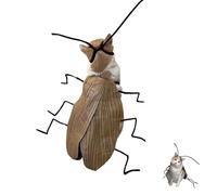 Cat Cockroach Vêtements Kit de Bricolage, Costume de Chat drôle avec des Ailes de Gardon et Une antenne, Une Excellente décoration de fête pour Les Chats et Les Petits Chiens