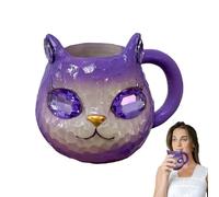 Cat Coffee Mug - Mineral Crystal Drinkware, Handmade Resin Cup, Long lasting Geode Animal Beverage | Multifunctional Home Decor Tableware Giffts For Women Men Cat Lovers Coffee Tea Drinking