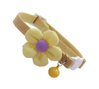 Cat Collar Flower, Adjustable Kitten Necklace with Bell 11.81x0.39x1.57 inches, Cute Floral Pet Accessory for Cats, Dogs, and Puppies, Soft Decorative Collar for Daily Wear, Photos