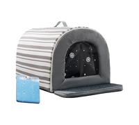 Cat Colling House - Shelter de tente pour animaux compagnie étanche isolée, lit d'été compatible avec boîte à glace, portable l' extérieure | Hideaway voyage l'épreuve des intempéries base non gl